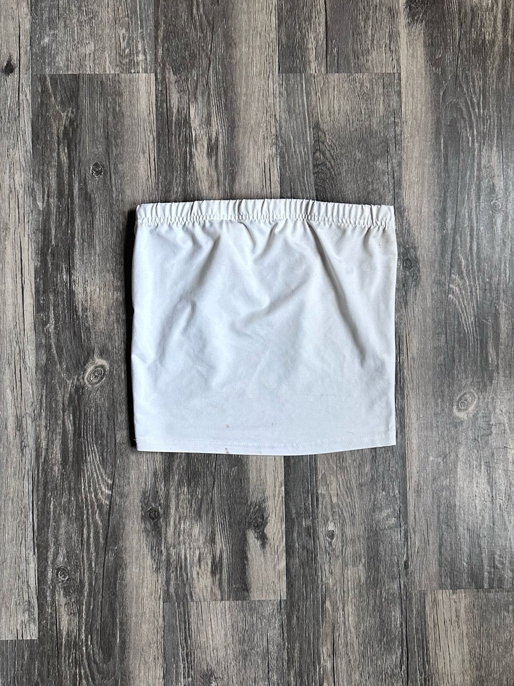 White Tube Top | Skirt Strapless Cropped Top Size XS/S